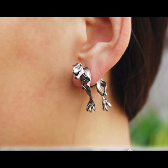 Adorable Dinosaur Earrings - Picture 2 of 2