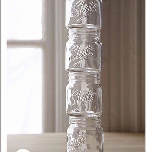 Four Mason Jar Shotglases