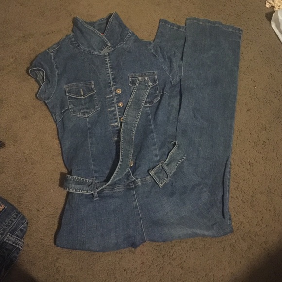 Denim one piece