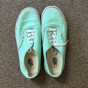 Teal vans!