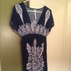 ***HOLD*** Blue boho spring/summer dress