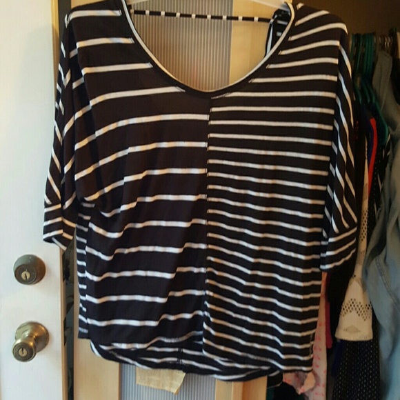 Striped Top with Open Back