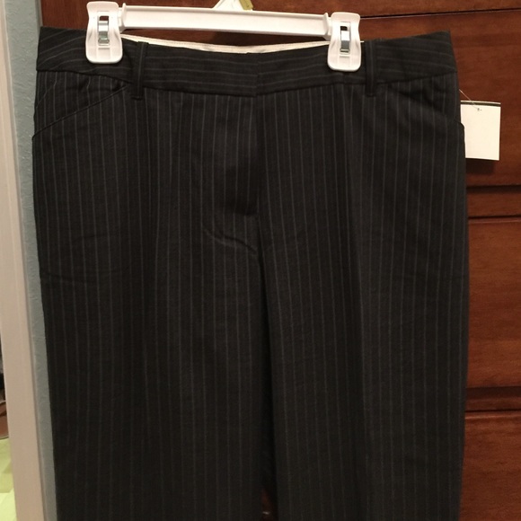 Dark Grey and Light Grey Stripe Dress Slacks
