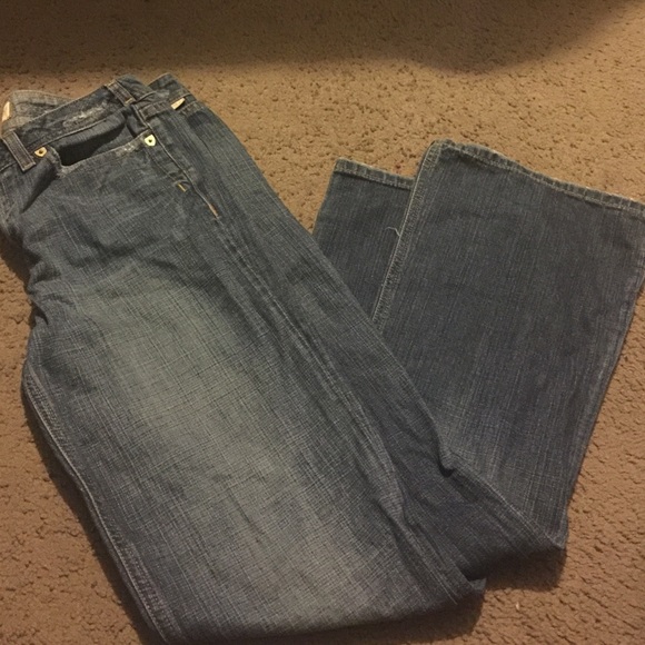 Denim boot cut jeans