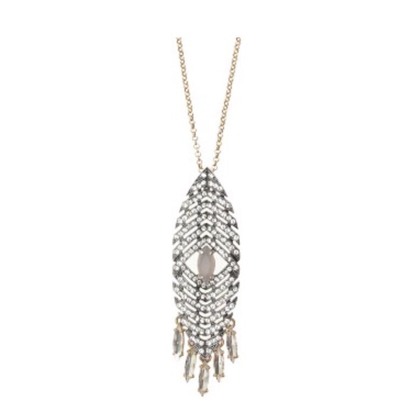 J .Crew Deco Arrowhead Pendant Necklace