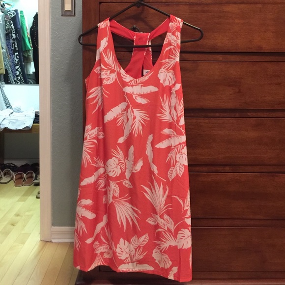 Tropical Orange SunDress. Size S.