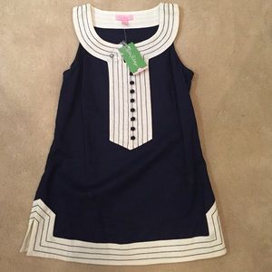 Lilly Pulitzer blue and white tank top