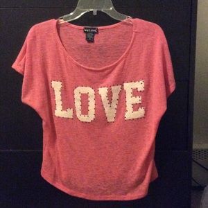 Pink love shirt