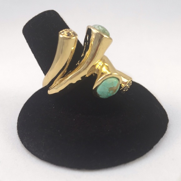 J Jewelista | Jewelry | Turquoise Abstract Ring | Poshmark