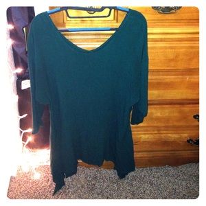 Flowy dark green dress