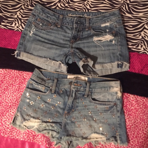 Abercrombie and American Eagle shorts
