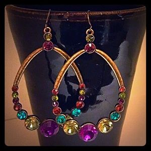 Large teardrop earrings