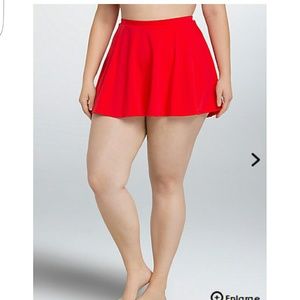 NWT Torrid Size 3 red skater swim skirt!