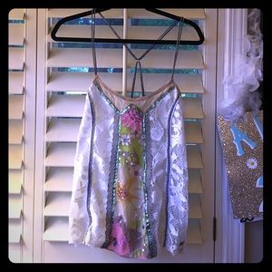 Free People Lace Tank Top