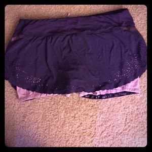 Lululemon running skirt with eyelet detail