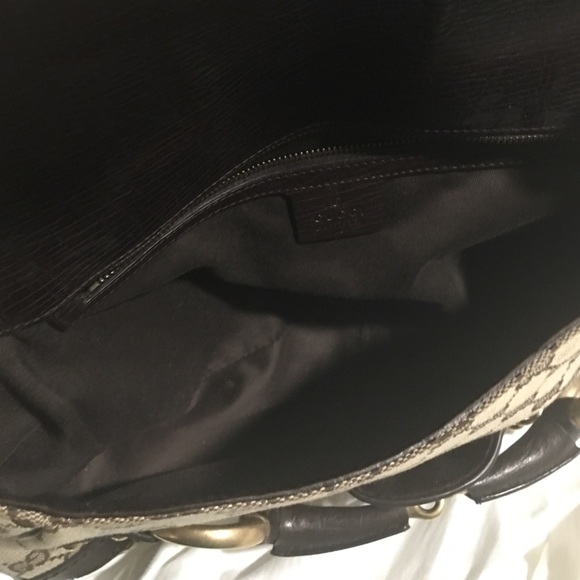 ✨ SOLD ✨ 100% Authentic Gucci GG Horsebit Vintage Jacquard Handbag - Picture 4 of 14