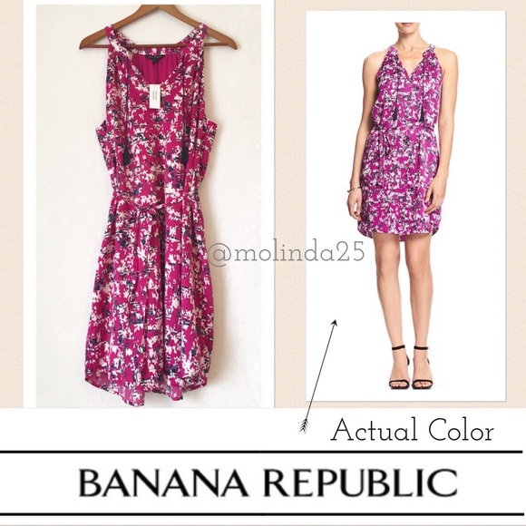 🆕Banana  Republic Textured Tie-Waist Dress - Picture 2 of 4