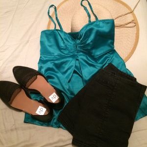 Cute Shiny Peek a Boo Top