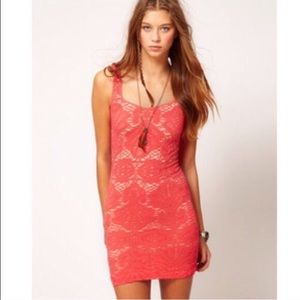 Free People Coral Medallion Dress