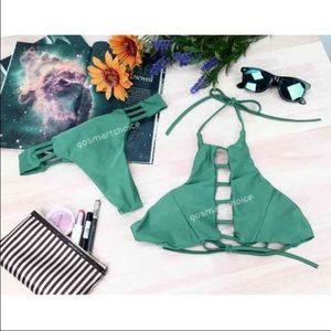 Green Brazilian bikini
