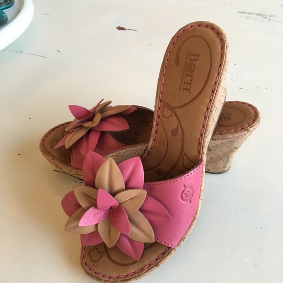 Born platform wedge sandal