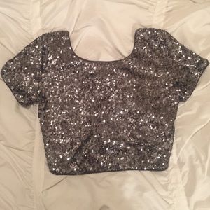 Sparkly crop top