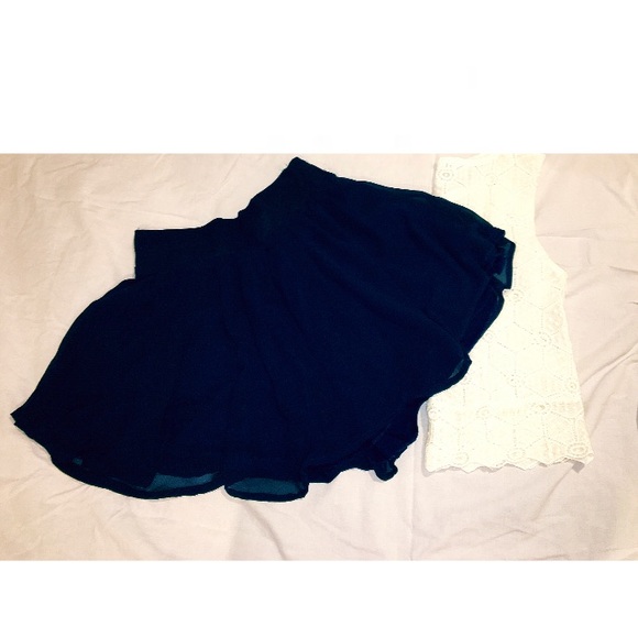 Blue skirt