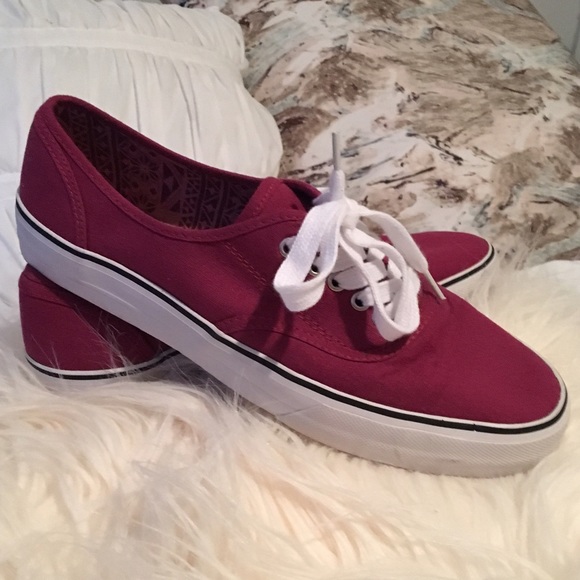 Mossimo Supply Co Pink Canvas Tennis Shoes Size 10