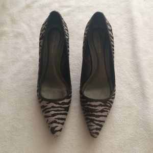 Ann Taylor Heels Zebra/Animal Print Heels 7 EUC