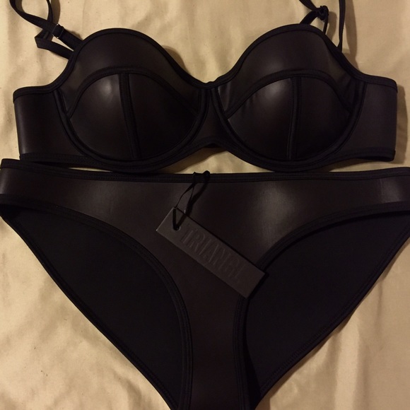 Black Matte Neoprene Bikini / XL / Milly / Sexy