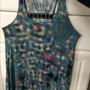 Sleeveless racerback blouse