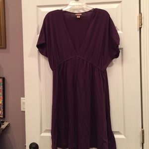 V-Neck Sundress in purple-Size XL