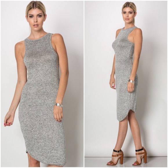 🌸SUMMER SALE🌸Gray bodycon dress - Picture 2 of 3