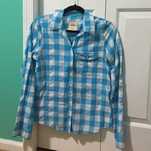 Sky Blue Plaid Shirt