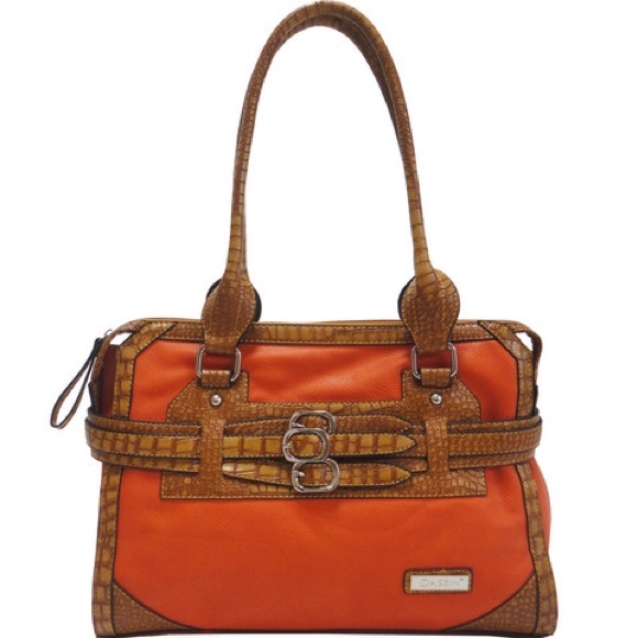 Dasein Belted Crocodile Tote Bag