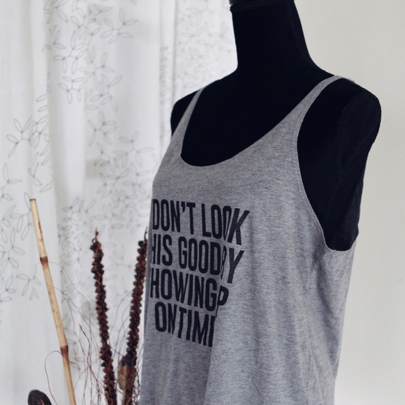 Slouchy heather grey tank - Picture 4 of 4