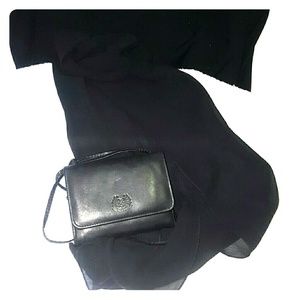 NWOT black chiffon shoulder wrap/scarf