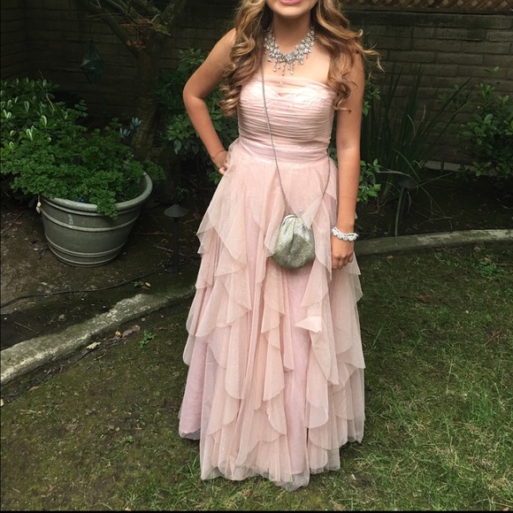 Nordstrom Rose Gold Prom Dress - Picture 1 of 1