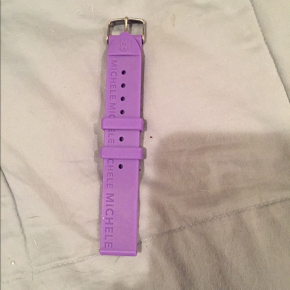 Purple Michele watch band for the CSX 18mm