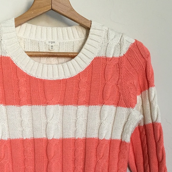JCrew Striped Fisherman Sweater
