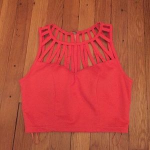Caged crop top