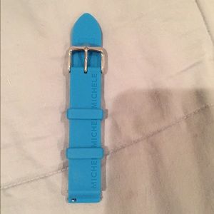 Blue Michele watch band for the CSX 18mm
