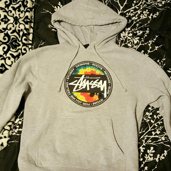 Grey stussy sweatshirt