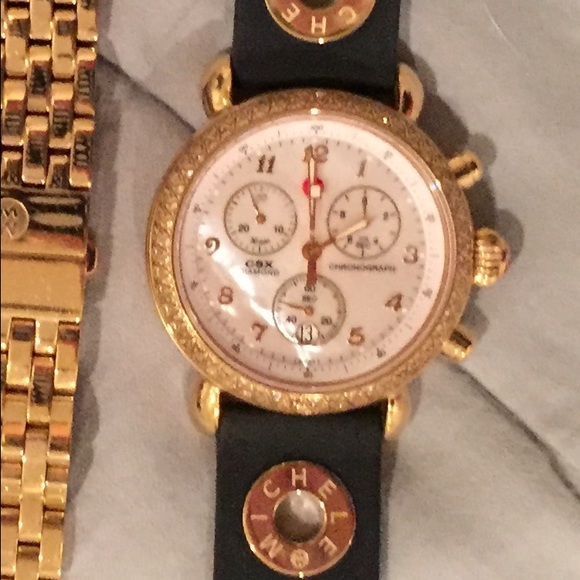 Authentic CSX gold Michele watch 18mm no trades main image 2