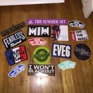 Band and vans stickers!