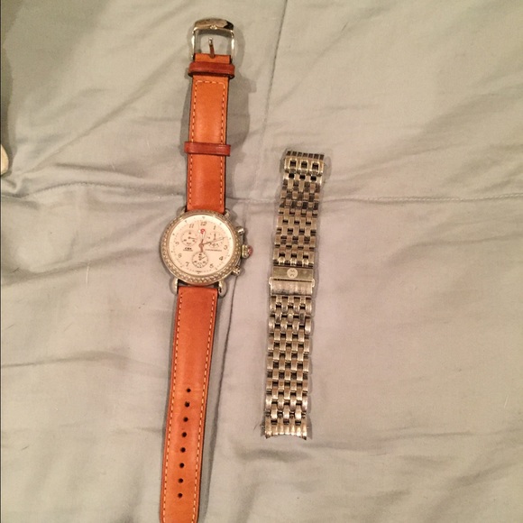 In good condition silver CSX Michele watch - Picture 1 of 3