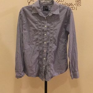 Pin stripped button down shirt