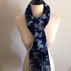 Knitted Blue Scarf