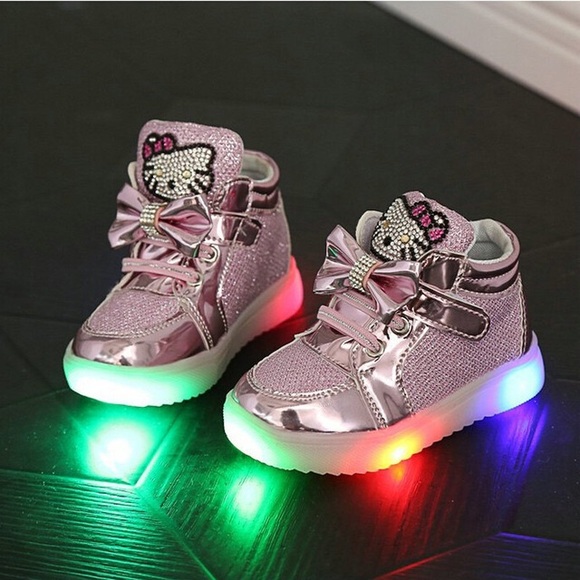Hello Kitty Baby Toddler LED LightShoes Rhinestone