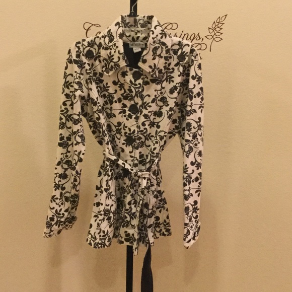 Black and white jacket